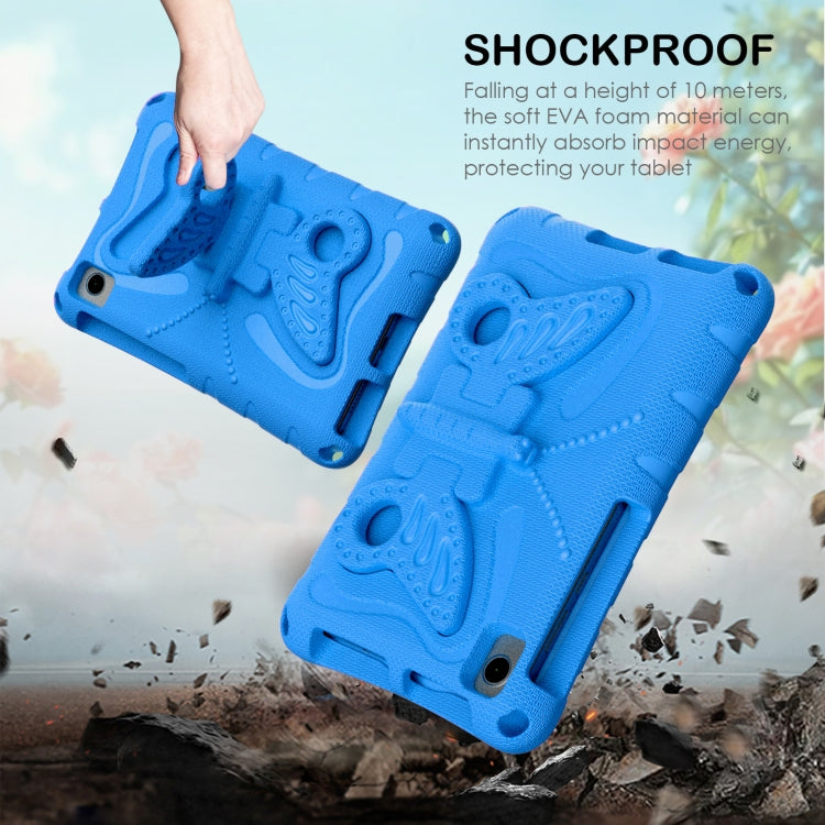 For Lenovo Tab M8 TB-8505F 8.0 / TB-8705N Butterfly Bracket EVA Shockproof Tablet Case(Blue) - Lenovo by PMC TechLife | Online Shopping South Africa | PMC TechLife | Buy Now Pay Later Mobicred