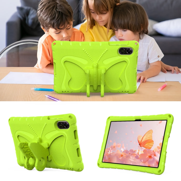 For Honor Pad X9 Butterfly Bracket EVA Shockproof Tablet Case(Grass Green) - Honor by PMC TechLife | Online Shopping South Africa | PMC TechLife | Buy Now Pay Later Mobicred