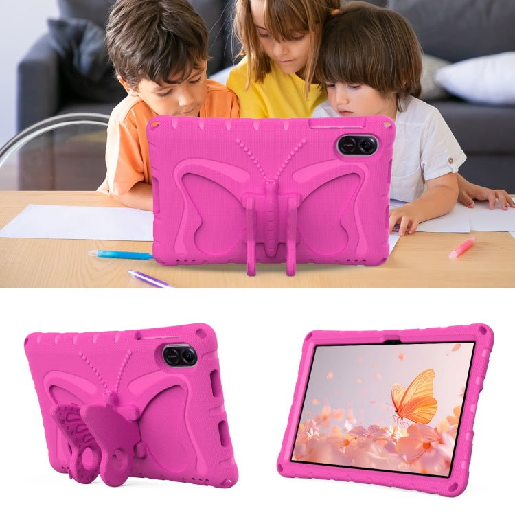 For Honor Pad X9 Butterfly Bracket EVA Shockproof Tablet Case(Rose Red) - Honor by PMC TechLife | Online Shopping South Africa | PMC TechLife | Buy Now Pay Later Mobicred