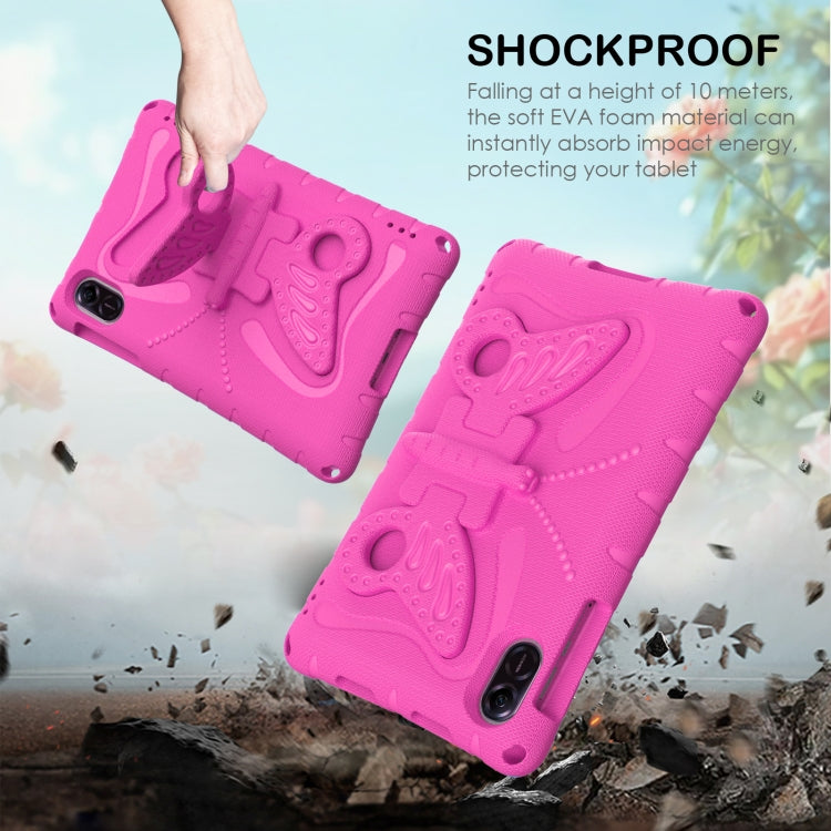 For Honor Pad X8 Pro 11.5 Butterfly Bracket EVA Shockproof Tablet Case(Rose Red) - Honor by PMC TechLife | Online Shopping South Africa | PMC TechLife | Buy Now Pay Later Mobicred