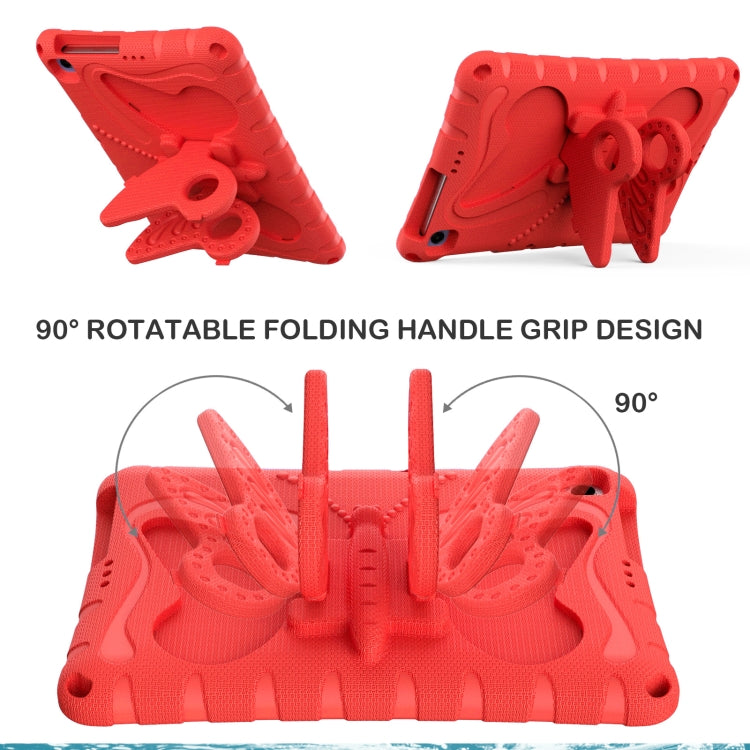 For Honor Pad X8 / X8 Lite 10.1 Butterfly Bracket EVA Shockproof Tablet Case(Red) - Honor by PMC TechLife | Online Shopping South Africa | PMC TechLife | Buy Now Pay Later Mobicred