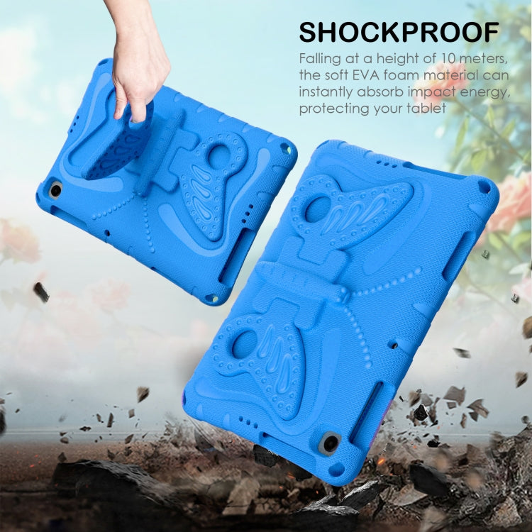 For Honor Pad X8 / X8 Lite 10.1 Butterfly Bracket EVA Shockproof Tablet Case(Blue) - Honor by PMC TechLife | Online Shopping South Africa | PMC TechLife | Buy Now Pay Later Mobicred