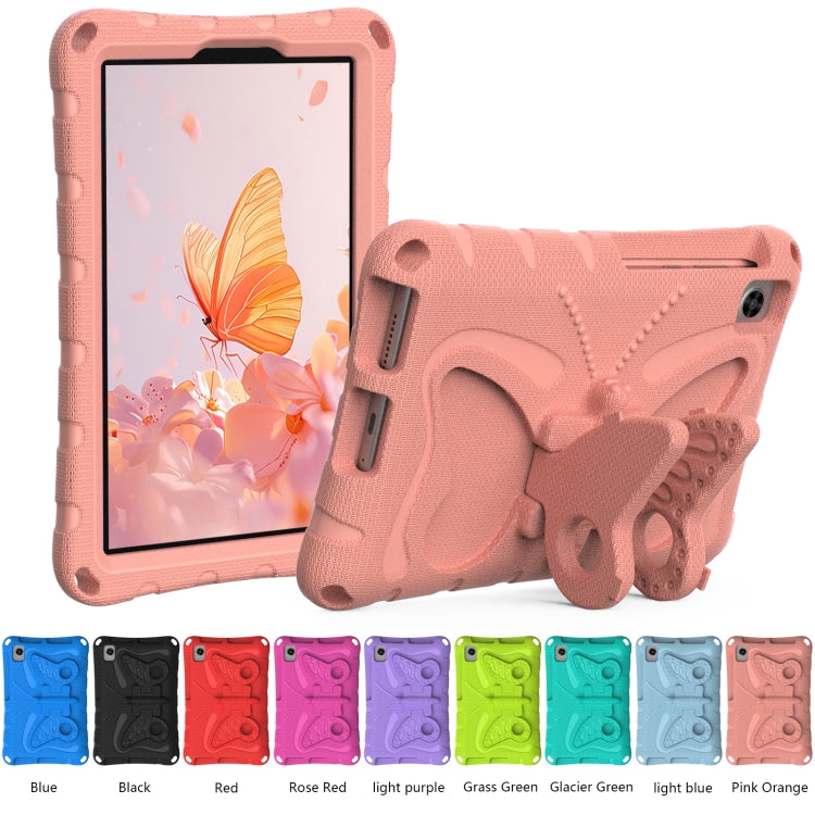 For TCL Tab 8 LE / WiFi 2023 Butterfly Bracket EVA Shockproof Tablet Case(Pink Orange) - Others by PMC TechLife | Online Shopping South Africa | PMC TechLife | Buy Now Pay Later Mobicred