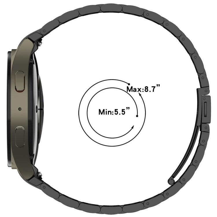 For Samsung Galaxy Watch 4 40 / 44mm Three Beads Button Quick Release Metal Watch Band(Rose Gold) - free shipping - PMC TechLife - Order now!
