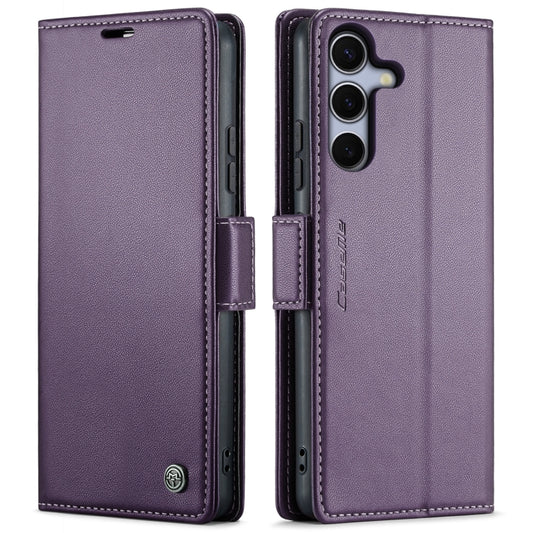 For Samsung Galaxy S25+ 5G CaseMe 023 Butterfly Buckle Litchi Texture RFID Anti-theft Leather Phone Case(Purple) - Galaxy S25+ 5G Cases by CaseMe | Online Shopping South Africa | PMC Jewellery | Buy Now Pay Later Mobicred