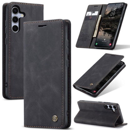 For Samsung Galaxy S25 5G CaseMe 013 Multifunctional Horizontal Flip Leather Phone Case(Black) - Galaxy S25 5G Cases by CaseMe | Online Shopping South Africa | PMC Jewellery | Buy Now Pay Later Mobicred