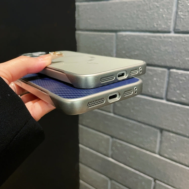 For iPhone 16 Pro AG Carbon Fiber Frameless MagSafe Phone Case(Gold) - iPhone 16 Pro Cases by PMc TechLife | Online Shopping South Africa | PMc TechLife | Buy Now Pay Later Mobicred