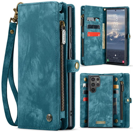 For Samsung Galaxy S25 Ultra 5G CaseMe 008 Detachable Multifunctional Leather Phone Case(Blue) - Galaxy S25 Ultra 5G Cases by CaseMe | Online Shopping South Africa | PMC Jewellery | Buy Now Pay Later Mobicred