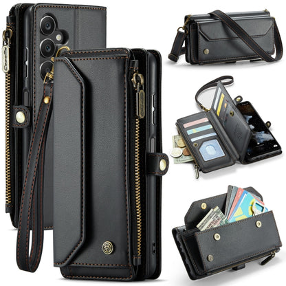 For Samsung Galaxy A16 5G CaseMe C36 Card Slots Zipper Wallet RFID Anti-theft Leather Phone Case(Black) - Galaxy Phone Cases by CaseMe | Online Shopping South Africa | PMC Jewellery | Buy Now Pay Later Mobicred