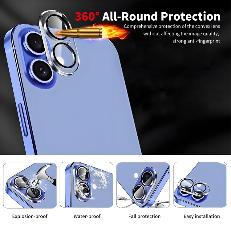 For iPhone 16 ENKAY Hat-Prince Card Slot Wallet TPU Back Leather Phone Case with Lens Film(Dark Blue) - iPhone 16 Cases by ENKAY | Online Shopping South Africa | PMC Jewellery | Buy Now Pay Later Mobicred