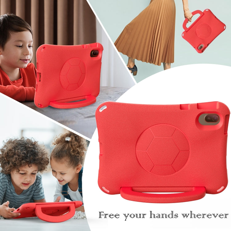 For Honor Pad V7 11 2021 Handle Football Shaped EVA Shockproof Tablet Case(Red) - Honor by PMC TechLife | Online Shopping South Africa | PMC TechLife | Buy Now Pay Later Mobicred