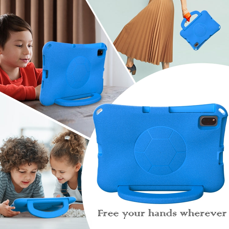 For Huawei MatePad SE 10.4 2022 / 2023 Handle Football Shaped EVA Shockproof Tablet Case(Blue) - Huawei by PMC TechLife | Online Shopping South Africa | PMC TechLife | Buy Now Pay Later Mobicred