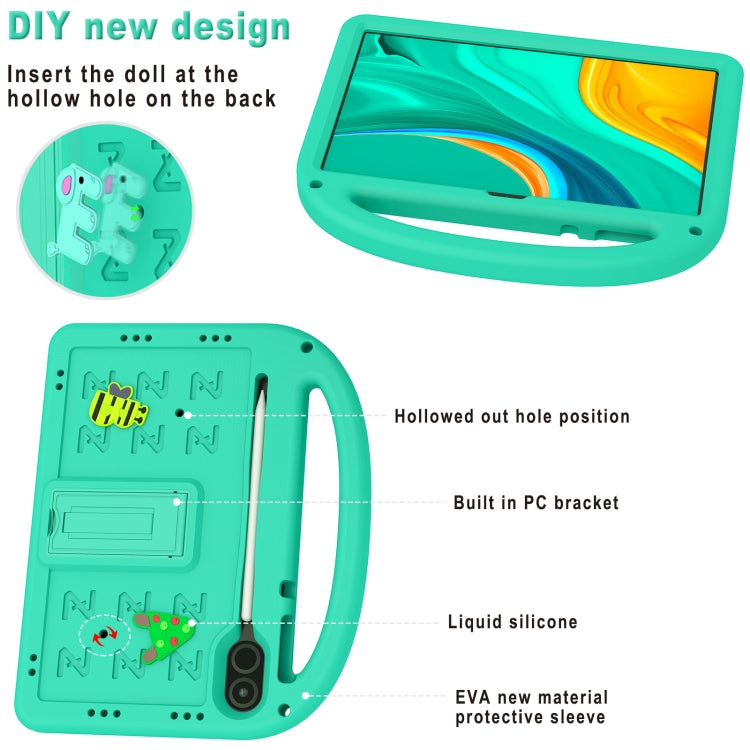 For Honor Pad X9 11.5  Cartoon Sparrow EVA Shockproof Tablet Case(Glacier Green) - Honor by PMC TechLife | Online Shopping South Africa | PMC TechLife | Buy Now Pay Later Mobicred