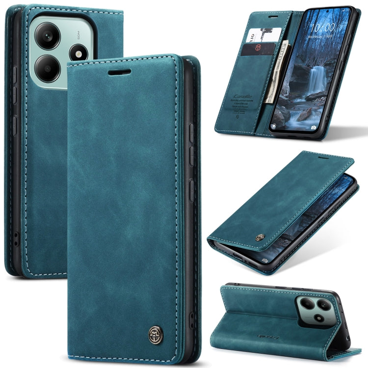 For Redmi Note 14 5G CaseMe 013 Multifunctional Horizontal Flip Leather Phone Case(Blue) - Note 14 Cases by CaseMe | Online Shopping South Africa | PMC Jewellery | Buy Now Pay Later Mobicred