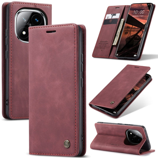 For Redmi Note 14 Pro 5G CaseMe 013 Multifunctional Horizontal Flip Leather Phone Case(Red) - Note 14 Pro Cases by CaseMe | Online Shopping South Africa | PMC Jewellery | Buy Now Pay Later Mobicred