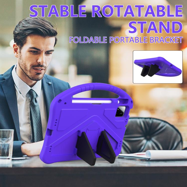 For onn. Tablet Pro 11 2024 EVA Shockproof Tablet Case with Holder(Purple) - Others by PMC TechLife | Online Shopping South Africa | PMC TechLife | Buy Now Pay Later Mobicred
