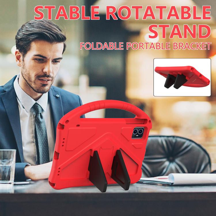 For onn. 10.1 Tablet Gen 4 2024 EVA Shockproof Tablet Case with Holder(Red) - Others by PMC TechLife | Online Shopping South Africa | PMC TechLife | Buy Now Pay Later Mobicred