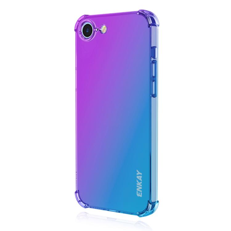 For iPhone 16e ENKAY Hat-Prince Gradient Airbag TPU Phone Case(Purple Blue) - free shipping - PMC TechLife - Order now!