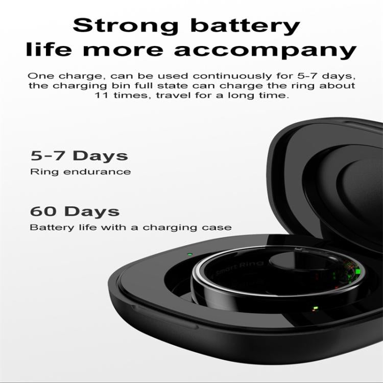 R08 SIZE 12 Smart Ring, Support Heart Rate / Blood Oxygen / Sleep / Multiple Sports Modes(Silver) - free shipping - PMC TechLife - Order now!