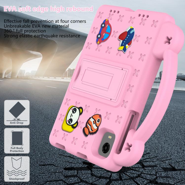 For Alldocube iPlay 60 Mini Pro Handle Kickstand Children EVA Shockproof Tablet Case(Pink) - CUBE by PMC TechLife | Online Shopping South Africa | PMC TechLife | Buy Now Pay Later Mobicred
