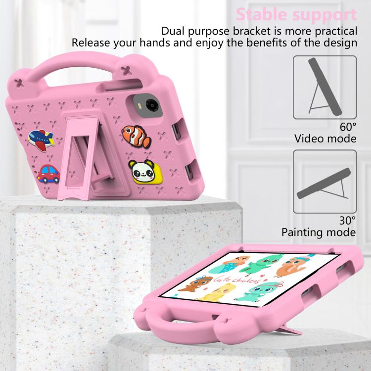 For Alldocube iPlay Mini 2 2024 Handle Kickstand Children EVA Shockproof Tablet Case(Pink) - CUBE by PMC TechLife | Online Shopping South Africa | PMC TechLife | Buy Now Pay Later Mobicred