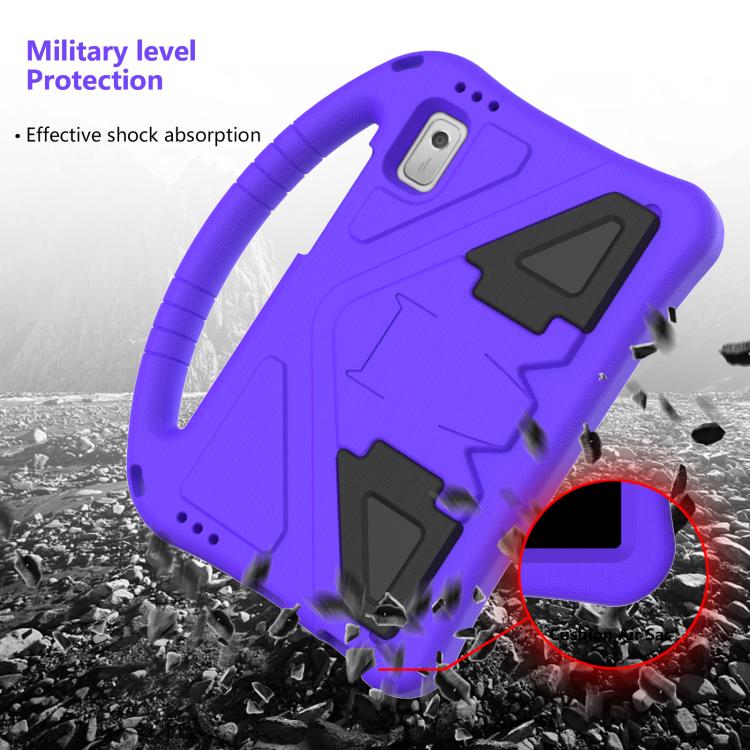 For NEC Lavie Tab T9 9 inch 2024 EVA Shockproof Tablet Case with Holder(Purple) - Others by PMC TechLife | Online Shopping South Africa | PMC TechLife | Buy Now Pay Later Mobicred