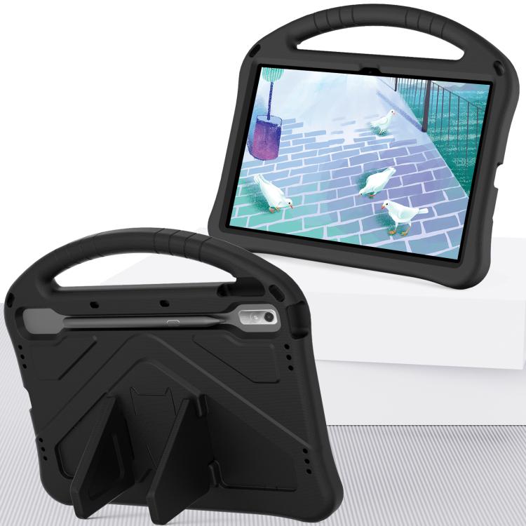 For NEC Lavie Tab T11 T1195  EVA Shockproof Tablet Case with Holder(Black) - Others by PMC TechLife | Online Shopping South Africa | PMC TechLife | Buy Now Pay Later Mobicred