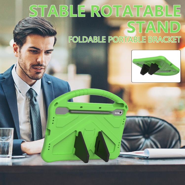 For NEC Lavie Tab T11 T1195  EVA Shockproof Tablet Case with Holder(Green) - Others by PMC TechLife | Online Shopping South Africa | PMC TechLife | Buy Now Pay Later Mobicred