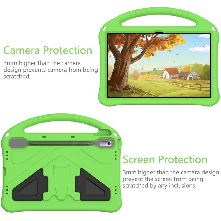 For NEC Lavie Tab T11  T1175FAS EVA Shockproof Tablet Case with Holder(Green) - free shipping - PMC TechLife - Order now!