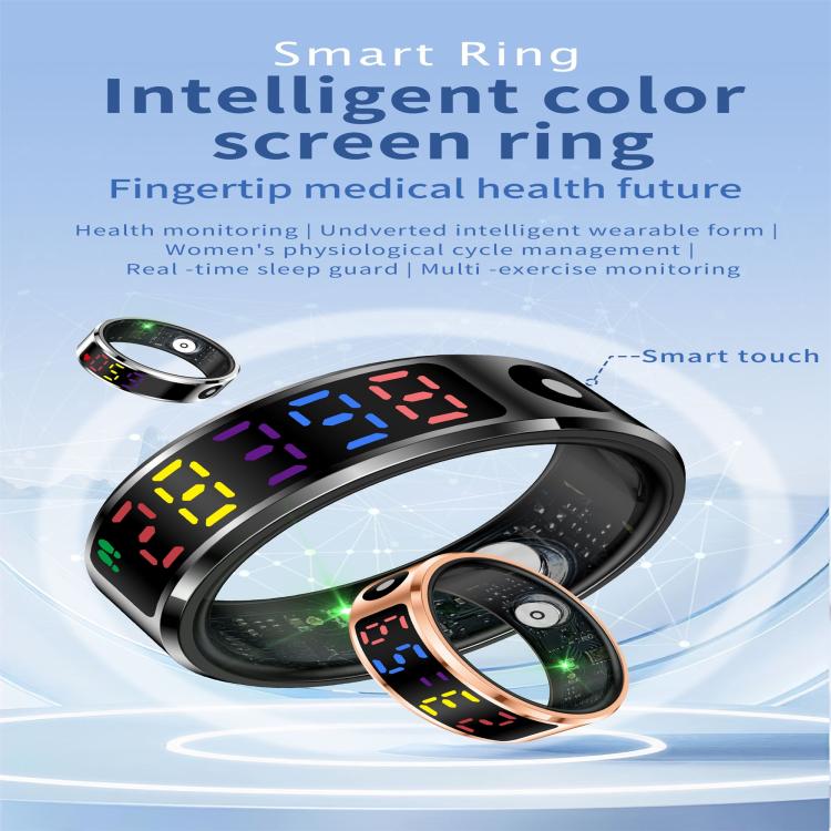 R12 SIZE 8 Smart Ring, Support Heart Rate / Blood Oxygen / Sleep / Multiple Sports Modes(Silver) - free shipping - PMC TechLife - Order now!