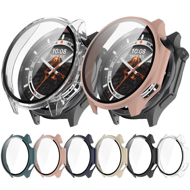 For OPPO Watch X2 Tempered Film Integrated PC Watch Protective Case(Black) - Watch Case by PMC TechLife | Online Shopping South Africa | PMC TechLife | Buy Now Pay Later Mobicred