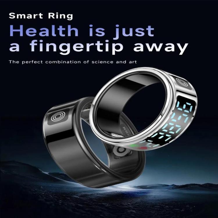 SR08 SIZE 9 Smart Ring, Support Hand Gestures Control / Health Monitoring / Multiple Sports Modes(Silver) - free shipping - PMc TechLife - Order now!