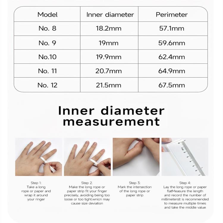 SR08 SIZE 9 Smart Ring, Support Hand Gestures Control / Health Monitoring / Multiple Sports Modes(Silver) - free shipping - PMc TechLife - Order now!