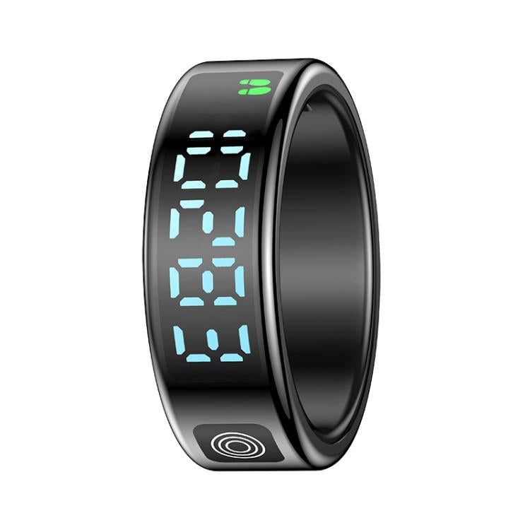 SR08 SIZE 10 Smart Ring, Support Hand Gestures Control / Health Monitoring / Multiple Sports Modes(Black) - free shipping - PMc TechLife - Order now!