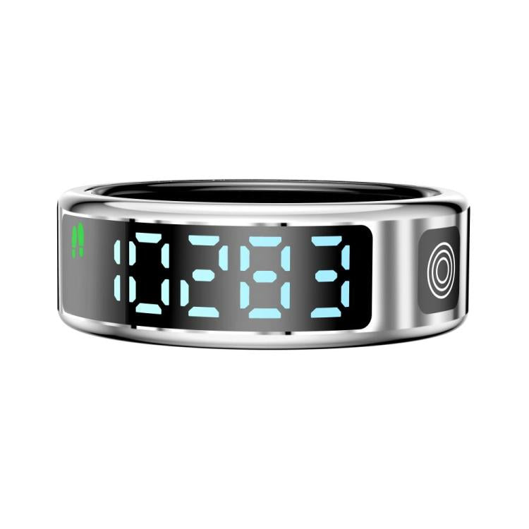 SR08 SIZE 12 Smart Ring, Support Hand Gestures Control / Health Monitoring / Multiple Sports Modes(Silver) - free shipping - PMc TechLife - Order now!