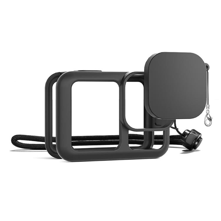 For GoPro HERO13 Black Silicone Protective Case with Wrist Strap & Lens Cover & Side Interface Cover - free shipping - PMC TechLife - Order now!