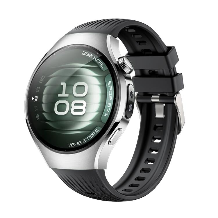 For Huawei Watch 5 42mm Vertical Silicone Watch Band(Black) - free shipping - PMC TechLife - Order now!