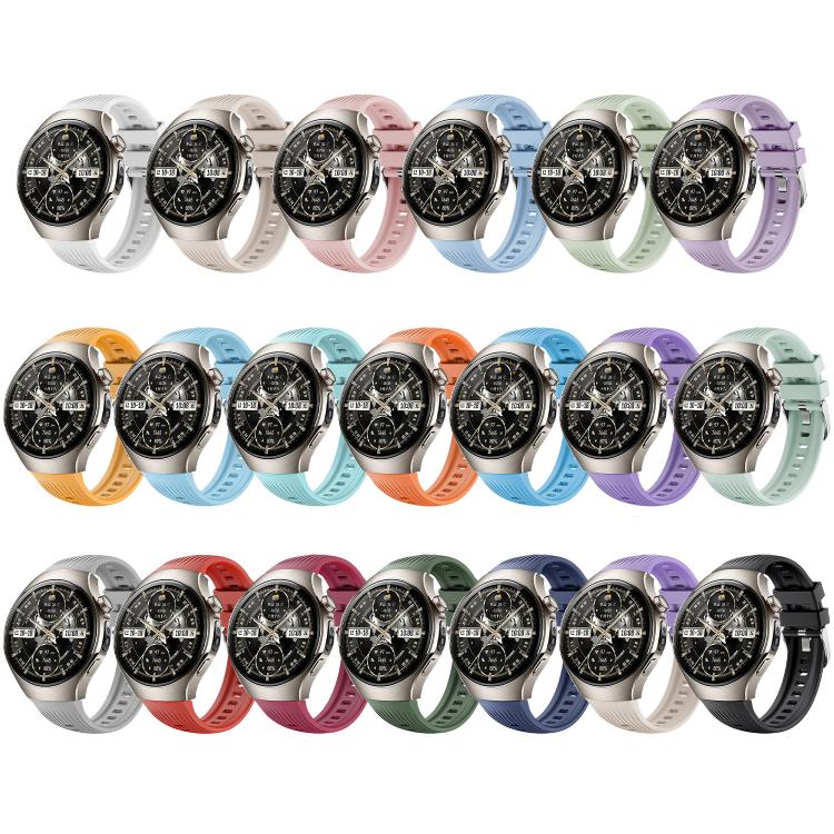 For Huawei Watch 5 42mm Vertical Silicone Watch Band(White) - free shipping - PMC TechLife - Order now!