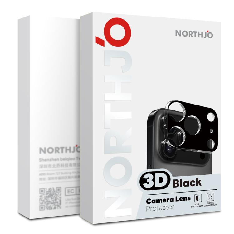 For iPhone 17 Air 2pcs NORTHJO Camera Lens Protector 3D HD Tempered Glass Film(Black) - iPhone 17 Air Tempered Glass by NORTHJO | Online Shopping South Africa | PMC TechLife | Buy Now Pay Later Mobicred