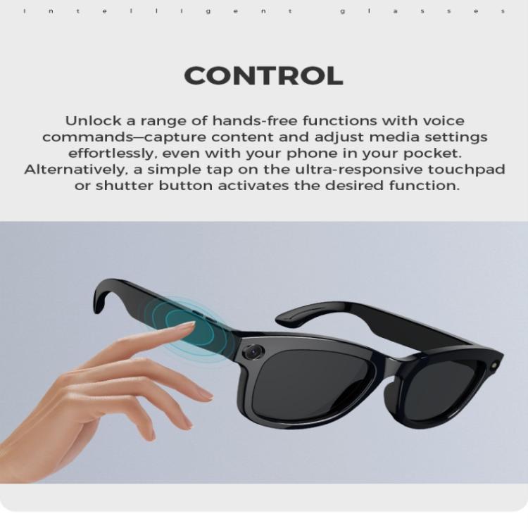 M01 Smart Glasses, with HD Camera, Support Bluetooth Call, AI Intelligent Translation(White) - free shipping - PMC TechLife - Order now!