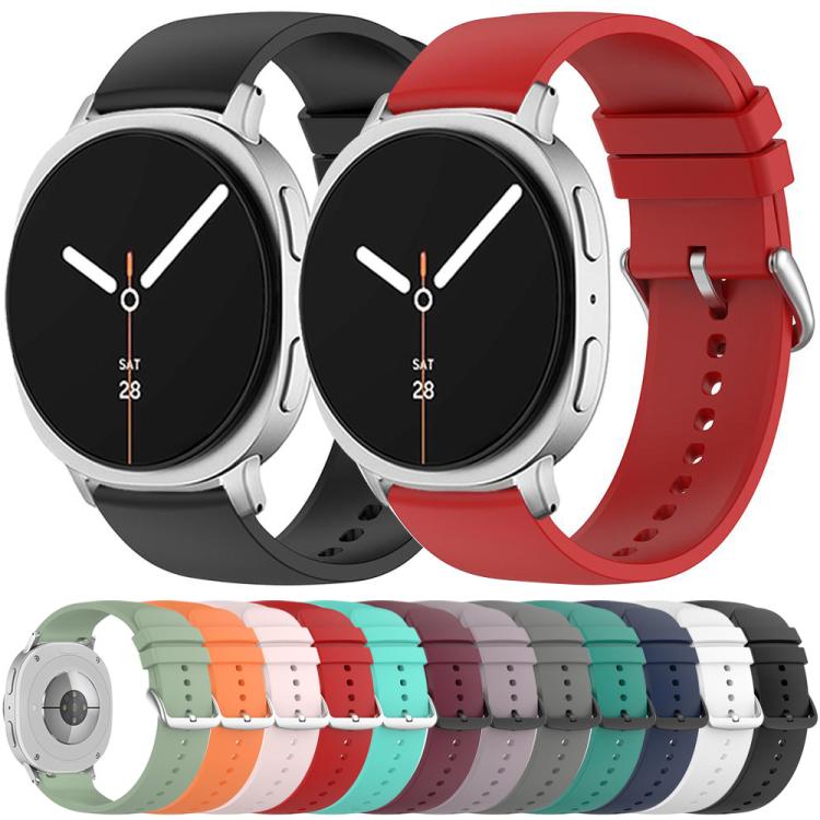 For Samsung Galaxy Watch8 / Watch8 Classic Round Tail Silicone Watch Band(White) - free shipping - PMC TechLife - Order now!