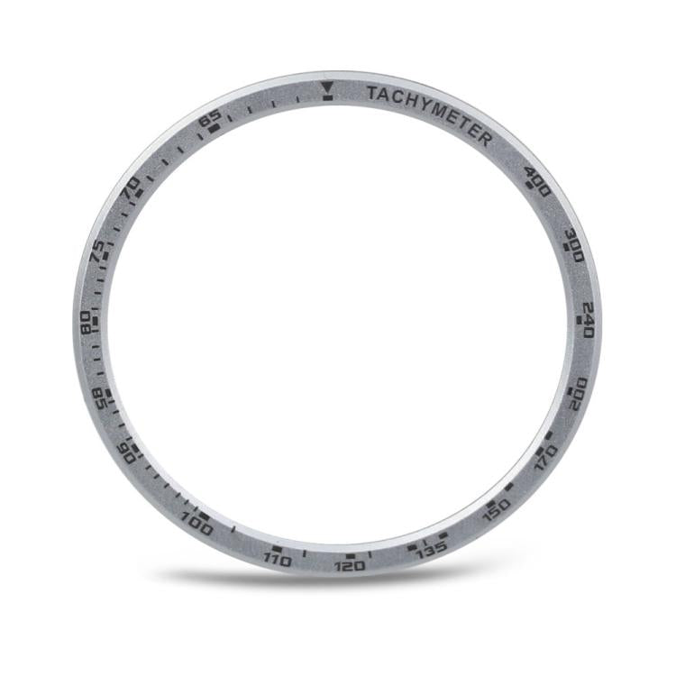 For Samsung Galaxy Watch8 44mm Speed Bezel and Solid Color Stitched Silicone Watch Band(Starlight Silver) - free shipping - PMC TechLife - Order now!