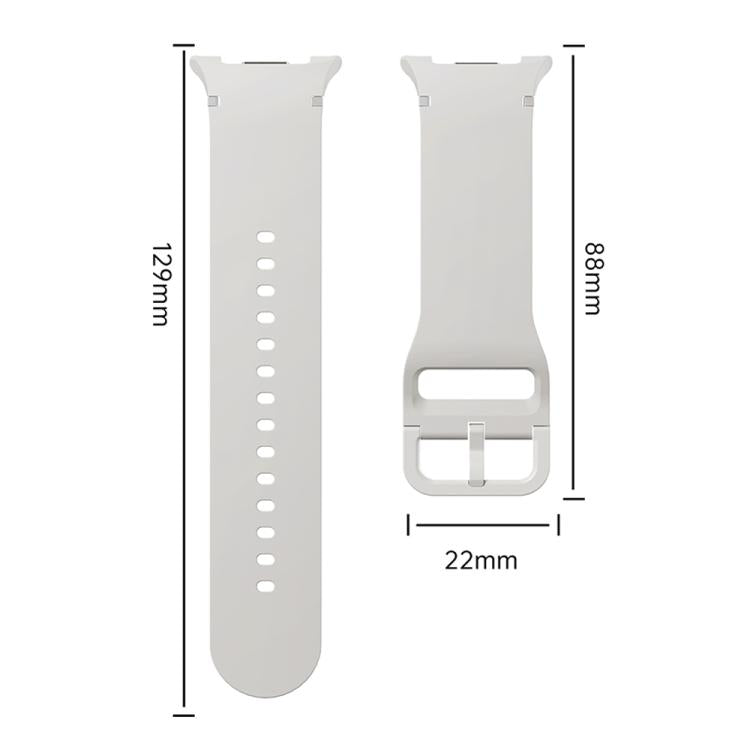 For Samsung Galaxy Watch8 40mm Diamond Bezel and Solid Color Stitched Silicone Watch Band(Midnight Blue Silver) - free shipping - PMC TechLife - Order now!