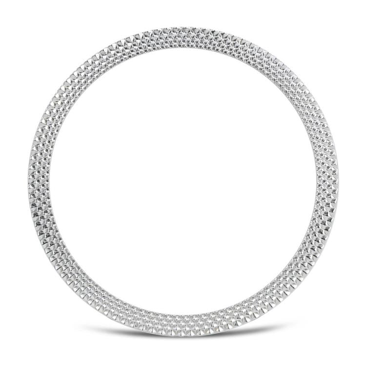 For Samsung Galaxy Watch8 40mm Rhombic Texture Bezel and Solid Color Stitched Silicone Watch Band(Lime White Silver) - free shipping - PMC TechLife - Order now!