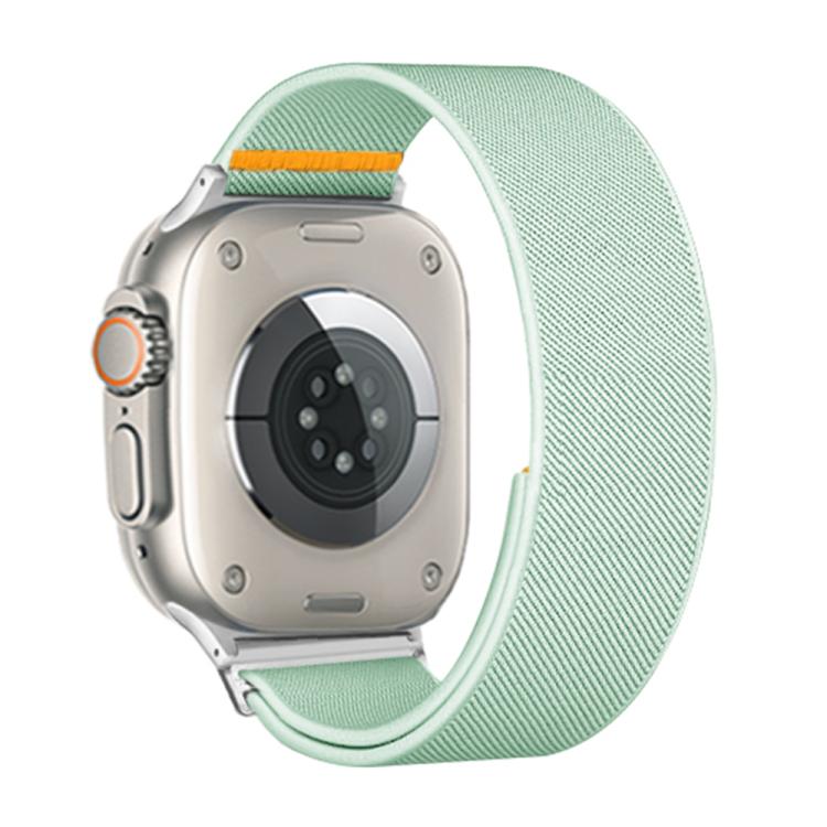 For Apple Watch 46mm / 49mm / 45mm / 44mm Adjustable Single Loop Elastic Nylon Watch Band(Mint Green) - free shipping - PMC TechLife - Order now!