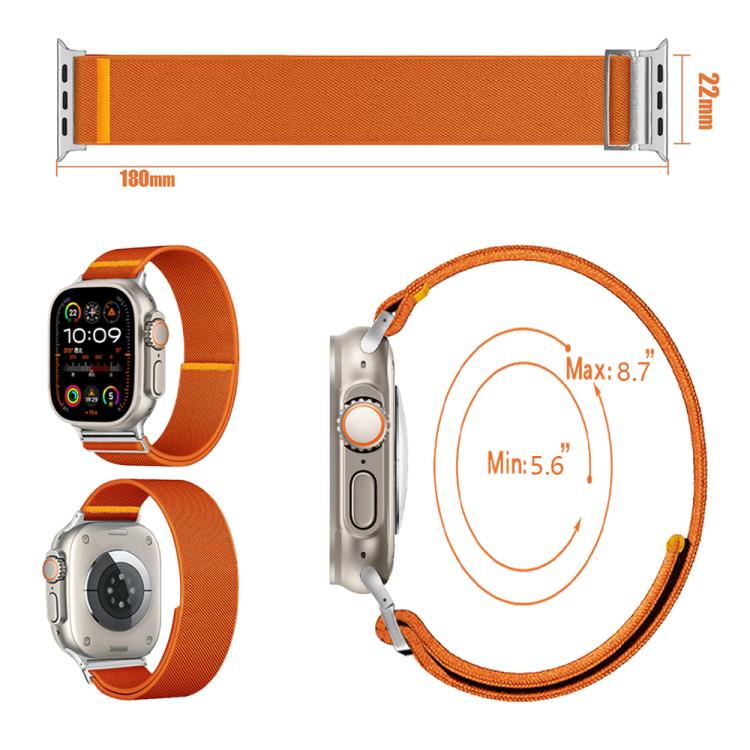 For Apple Watch 46mm / 49mm / 45mm / 44mm Adjustable Single Loop Elastic Nylon Watch Band(Mint Green) - free shipping - PMC TechLife - Order now!