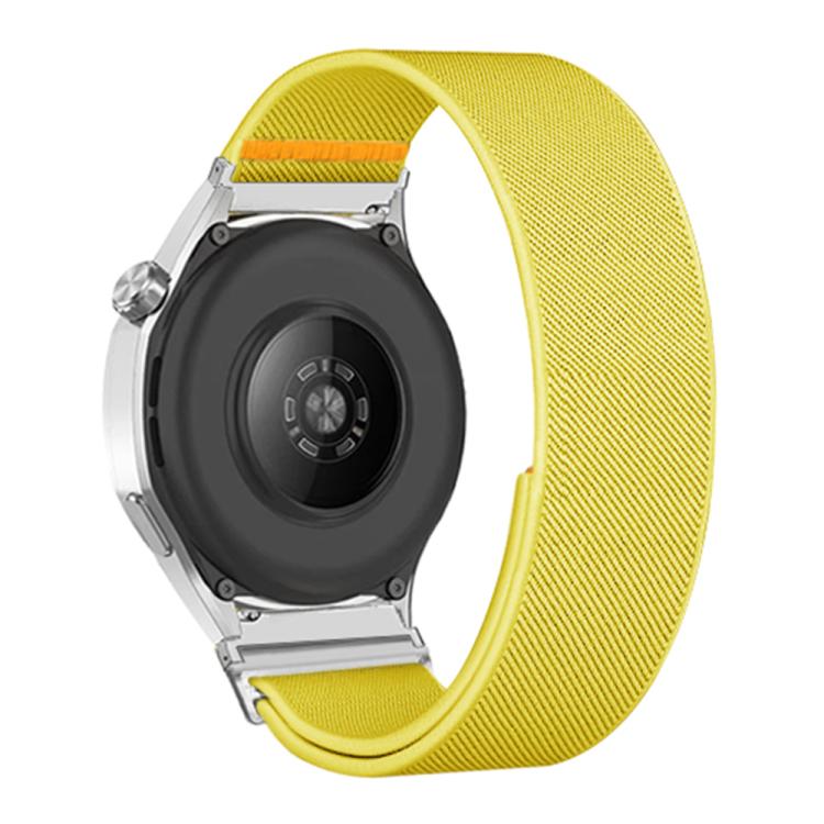 18mm Adjustable Single Loop Elastic Nylon Watch Band(Yellow) - free shipping - PMC TechLife - Order now!