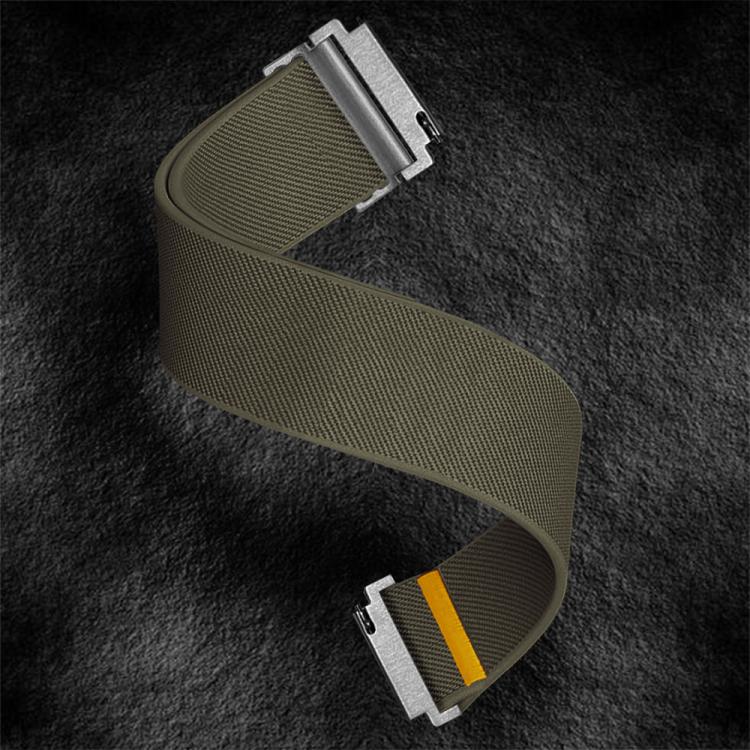 18mm Adjustable Single Loop Elastic Nylon Watch Band(Army Green) - free shipping - PMC TechLife - Order now!