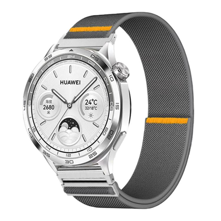 20mm Adjustable Single Loop Elastic Nylon Watch Band(Gray) - free shipping - PMC TechLife - Order now!