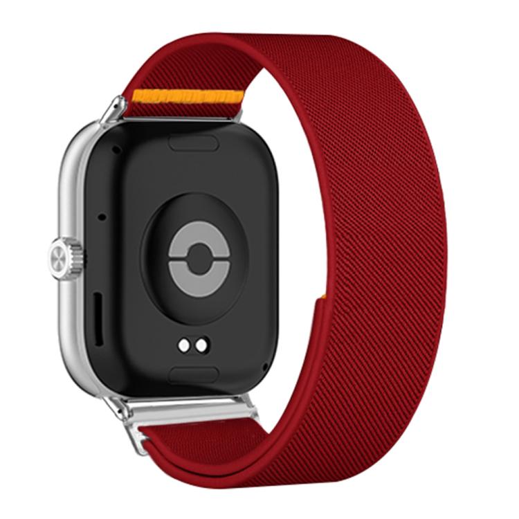 For Xiaomi Smart Band 9 Pro / Redmi Watch 5 Adjustable Single Loop Elastic Nylon Watch Band(Red) - free shipping - PMC TechLife - Order now!